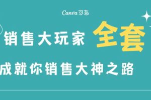 （3125期）销售大玩家全套课程，人人都能是销冠，成就你营销大神之路