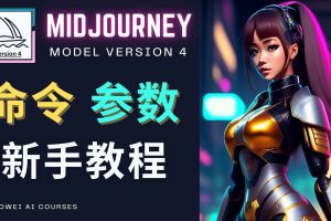 （4873期）Midjourney新手入门教程，轻松创作顶级图像，命令参数-新手教程