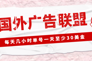 （4662期）外面收费1980最新国外LEAD广告联盟搬砖项目，单号一天至少30美金(详细教…