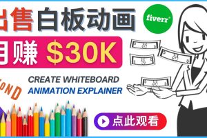 （4302期）如何用最简单制作白板动画（WhiteBoard Animation）月赚3万美元