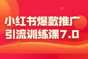 （1565期）小红书爆款推广引流训练课7.0：一部手机即可操作玩转小红书引流赚钱