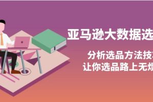 （3803期）亚马逊大数据选品课：分析选品方法技巧，让你选品路上无烦恼