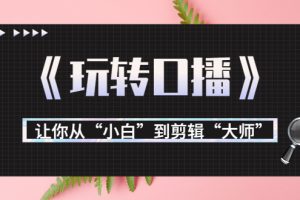 （3571期）月营业额700万+大佬教您《玩转口播》让你从“小白”到剪辑“大师”