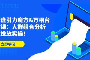 （4709期）达摩盘引力魔方&万相台投放课：人群组合分析，高效投放实操！