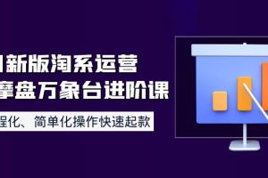 （3855期）8月新版淘系运营达摩盘万象台进阶课：流程化、简单化操作快速起款