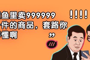 （1877期）闲鱼里卖999999一件的商品，套路你得懂啊（6个项目）