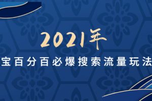 （1711期）齐论教育2021年淘宝百分百必爆搜索流量玩法价值598元【视频课-无水印】