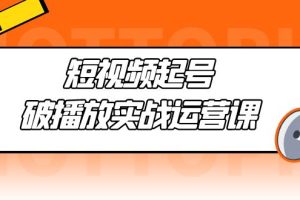 （5026期）短视频起号·破播放实战运营课，用通俗易懂大白话带你玩转短视频