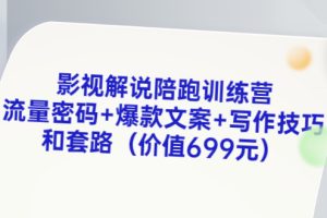 （3156期）影视解说陪跑训练营，流量密码+爆款文案+写作技巧和套路（价值699元）