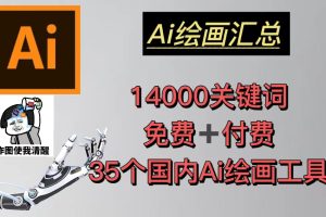 （5272期）AI绘画汇总14000关键词+35个国内AI绘画工具(兔费+付费)头像壁纸不愁-无水印