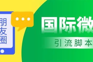 （5635期）市面上价值660一年的国际微信，无限加好友 解放双手轻松引流【脚本+教程】