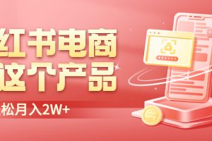 （6510期）小红书无货源电商0门槛开店，卖这个品轻松实现月入2W