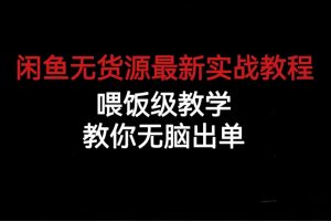 （6762期）闲鱼无货源最新实战教程，喂饭级教学，教你无脑出单