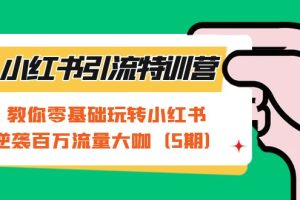 （7211期）小红书引流特训营-第5期：教你零基础玩转小红书，逆袭百万流量大咖