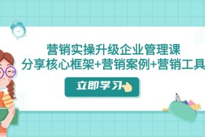 （7821期）营销实操升级·企业管理课：分享核心框架+营销案例+营销工具（课程+文档）