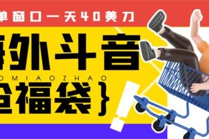 （8236期）外边收费2980的内部海外TIktok直播间抢福袋项目，单窗口一天40美刀【抢…