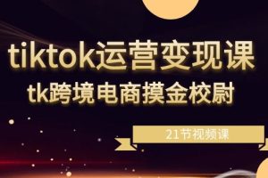 （8848期）tiktok运营变现课，tk跨境电商摸金校尉（21节视频课）