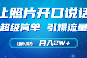 （9553期）利用AI工具制作小和尚照片说话视频，引爆流量，矩阵操作月入2W+