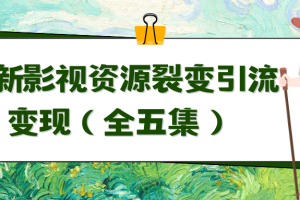 （9252期）利用最新的影视资源裂变引流变现自动引流自动成交（全五集）