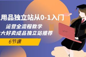 （10082期）成人用品独立站从0-1入门，运营全流程教学，七大好卖成品独立站推荐-6节课