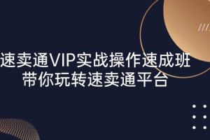 （10935期）速卖通 VIP实战操作-速成班，带你玩转速卖通平台（23节）