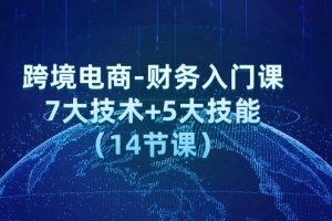 （12047期）跨境电商-财务入门课：7大技术+5大技能（14节课）